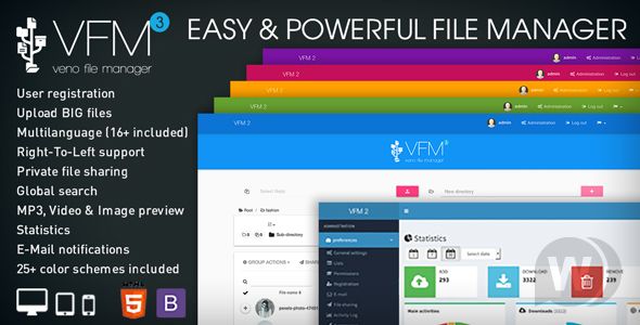 Veno File Manager v3.4.8 - host and share files