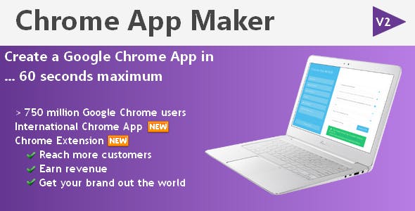 Chrome App Maker v2.0 - Make Chrome Extension within 1 minute